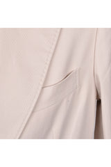 Men's Beige Cotton Casual Suit