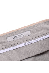 Men's Beige Cotton Casual Suit