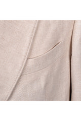 Men's Sand Wool Double Breasted Blazer