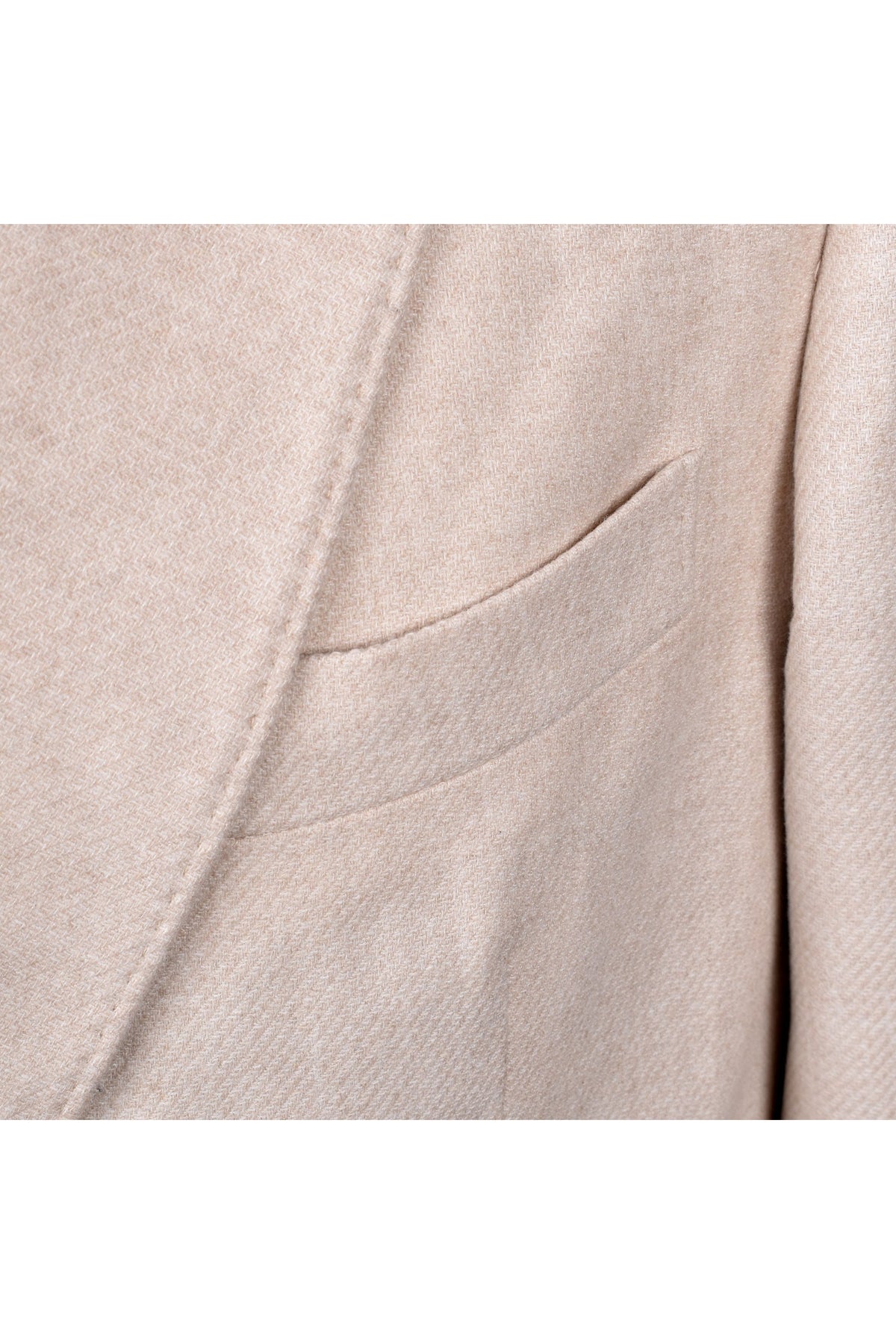 Men's Sand Wool Double Breasted Blazer