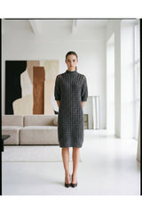 Women's Dark Grey Cashmere Knit Suit