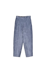 Brunello Cucinelli Women's Blue Pleated Corduroy Trousers
