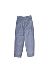 Brunello Cucinelli Women's Blue Pleated Corduroy Trousers