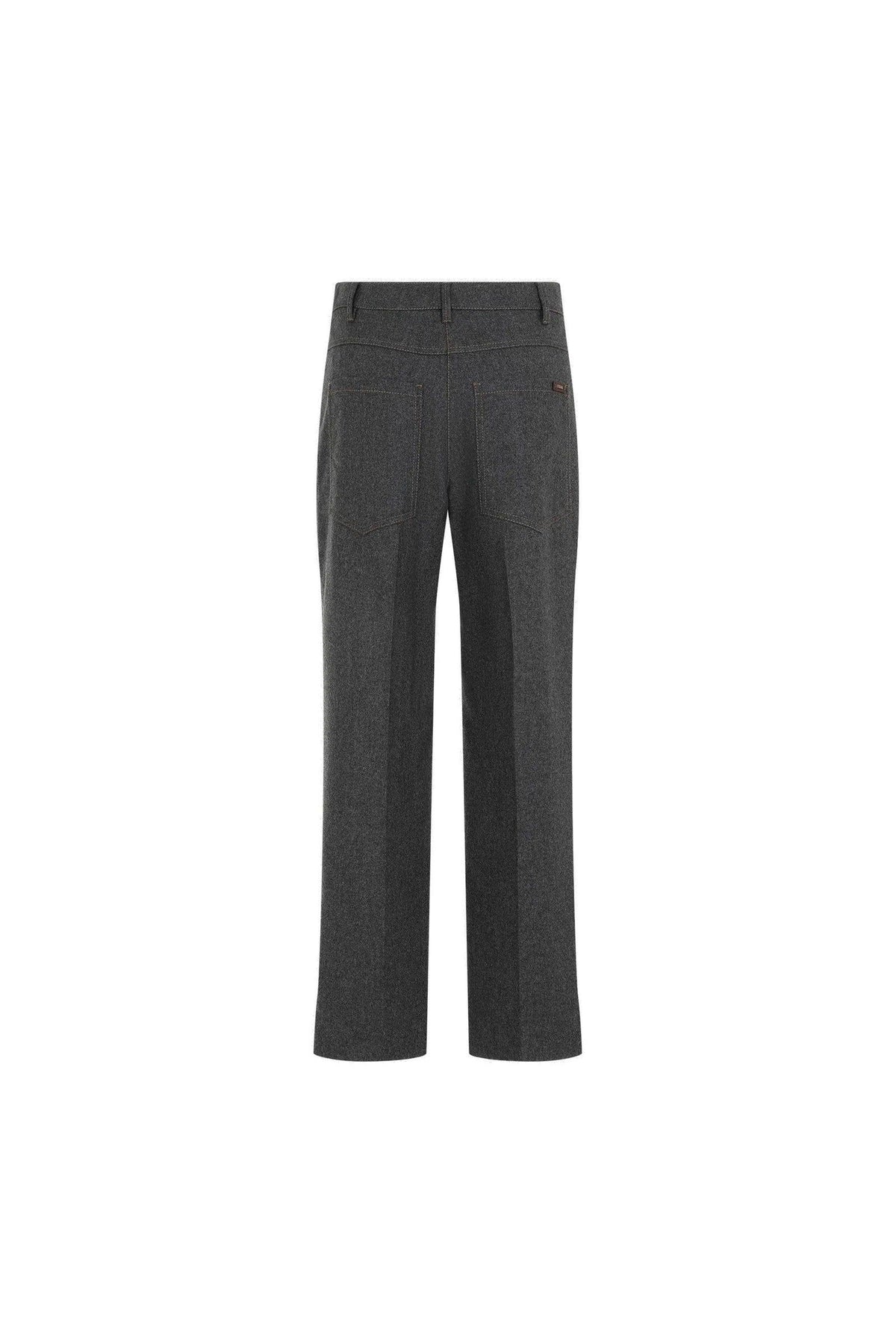 Women's Dark Grey Wool Cashmere Trousers