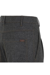Women's Dark Grey Wool Cashmere Trousers