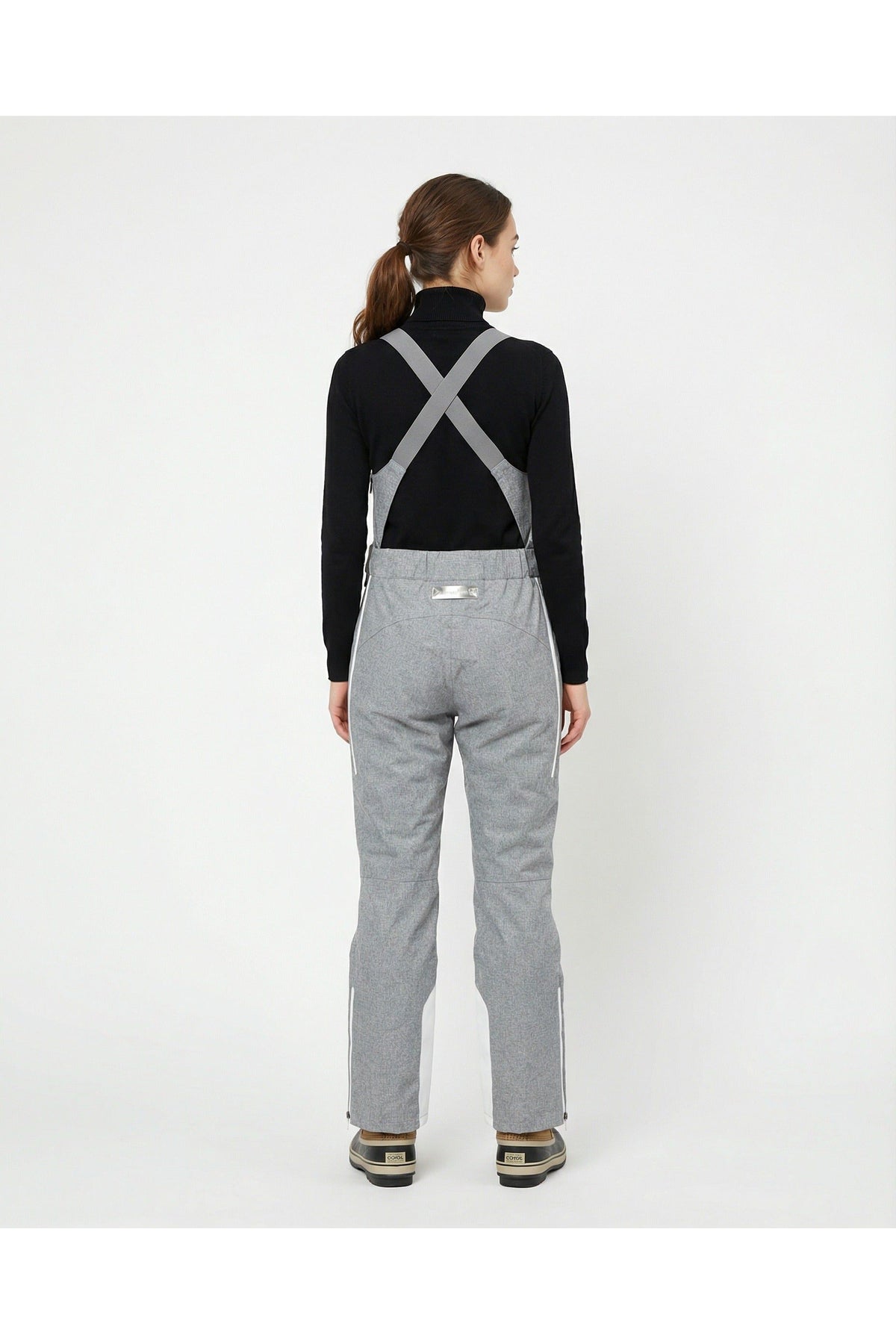 Women's Light Grey Wool Ski Suit