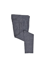 Men's Blue Wool Check Suit