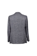 Men's Blue Wool Check Suit