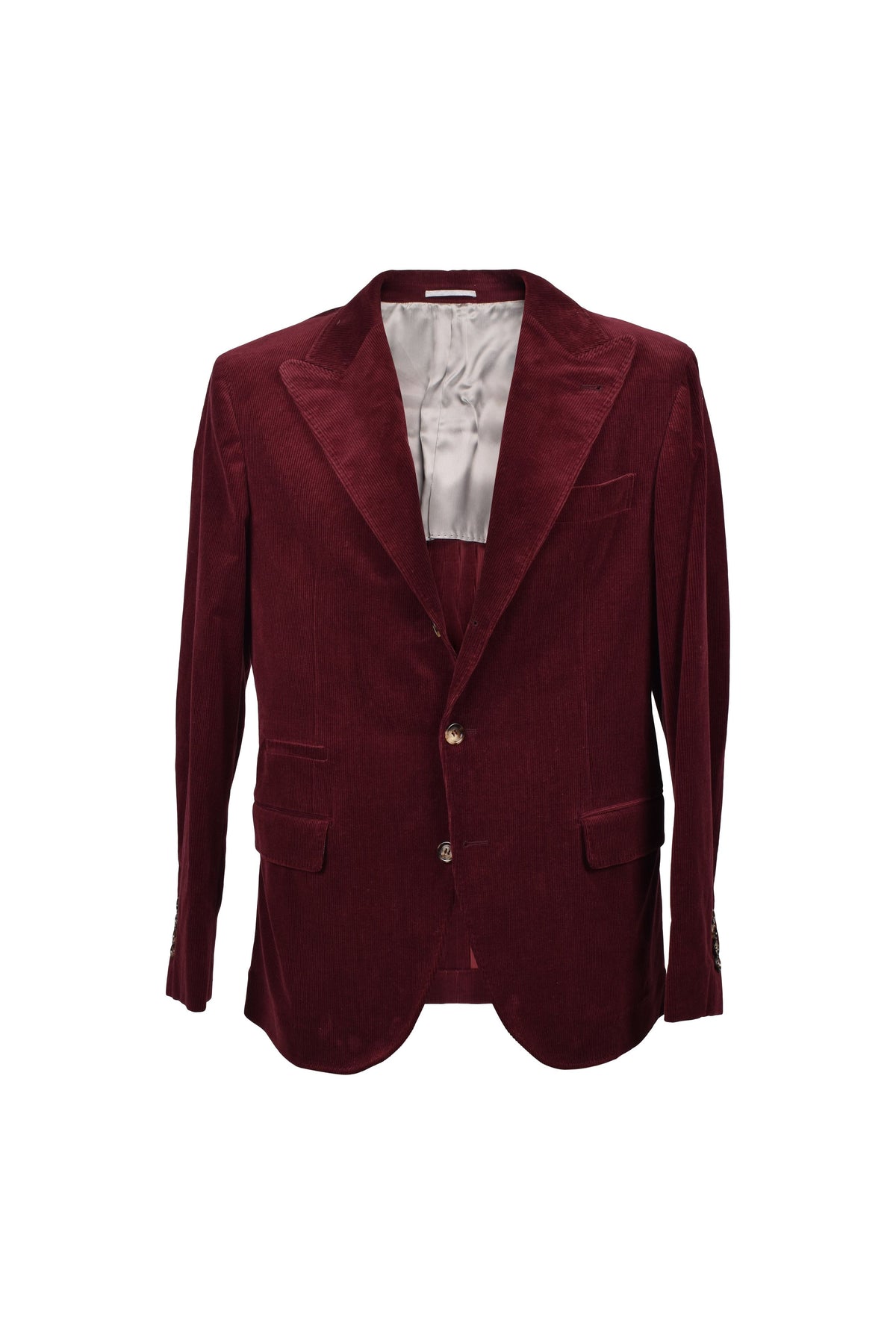 Men's Burgundy Wool Cashmere Blazer