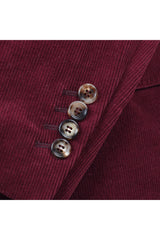 Men's Burgundy Wool Cashmere Blazer