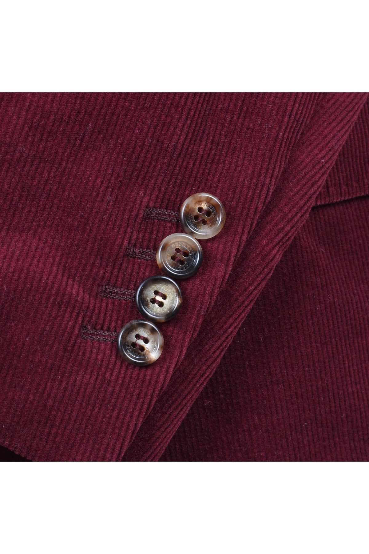 Men's Burgundy Wool Cashmere Blazer