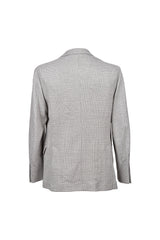 Men's Light Grey Wool Check Suit