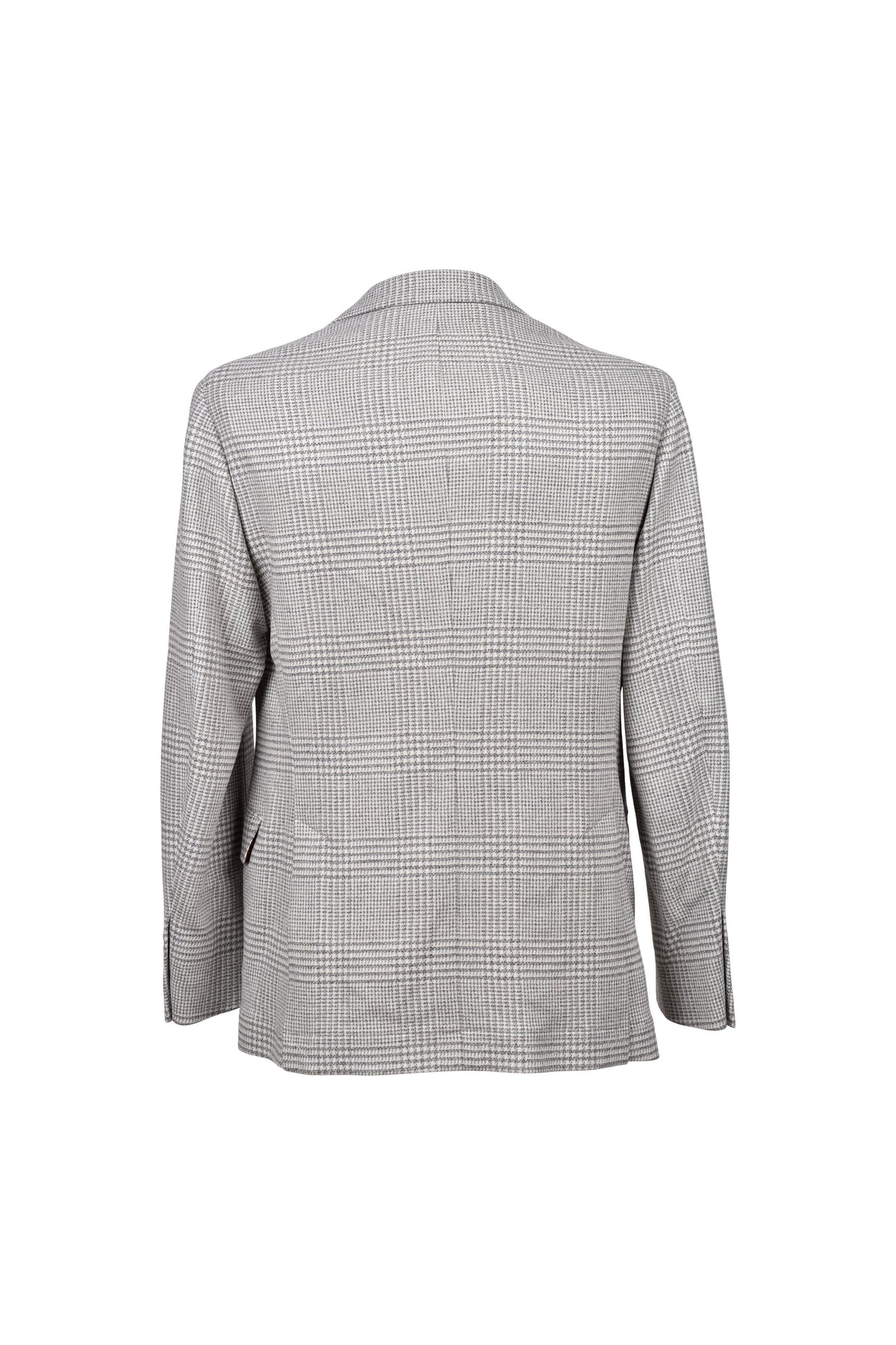 Men's Light Grey Wool Check Suit