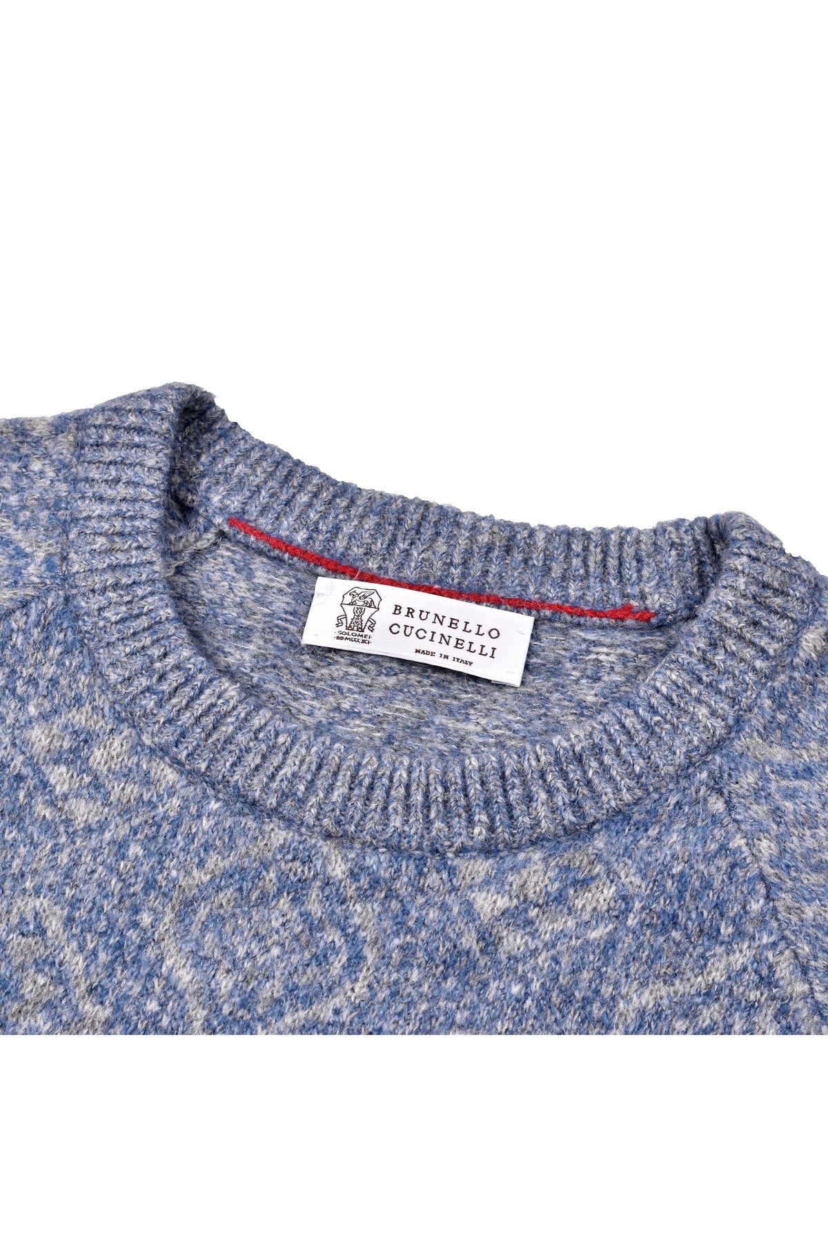 Men's Light Blue Wool Sweater
