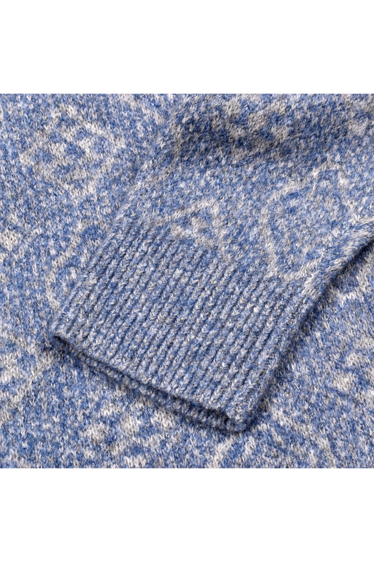 Men's Light Blue Wool Sweater