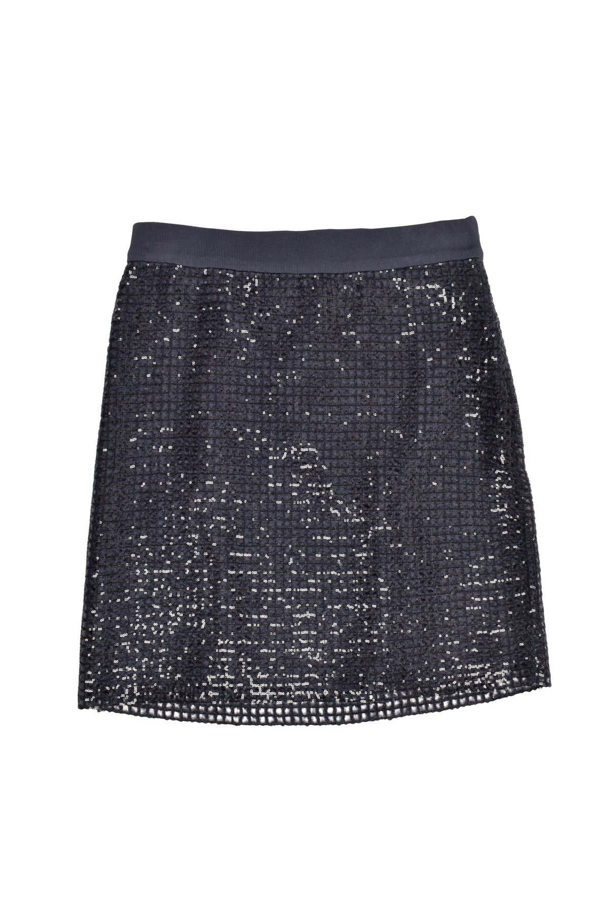 Women's Black Silk Mini Skirt