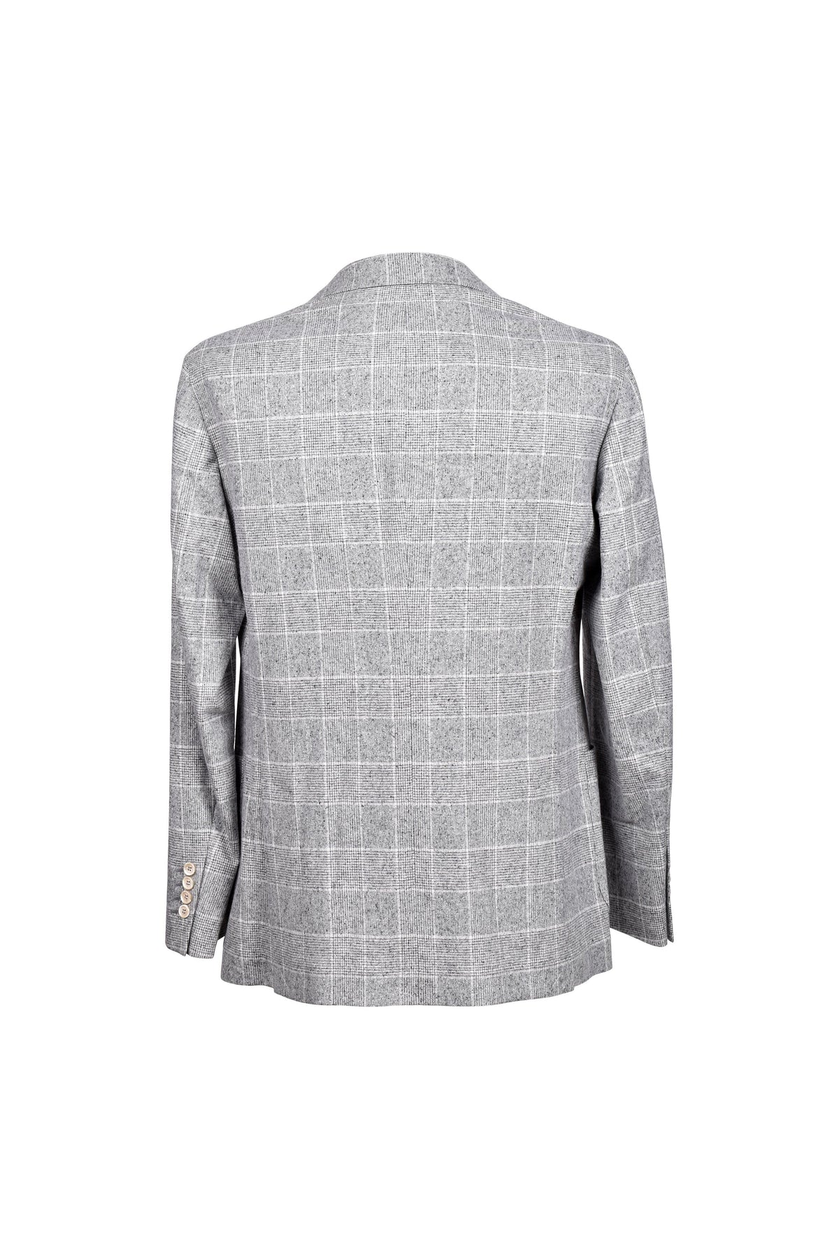 Men's Grey Wool Double Breasted Blazer