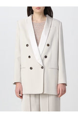 Women's Off White Double Breasted Blazer