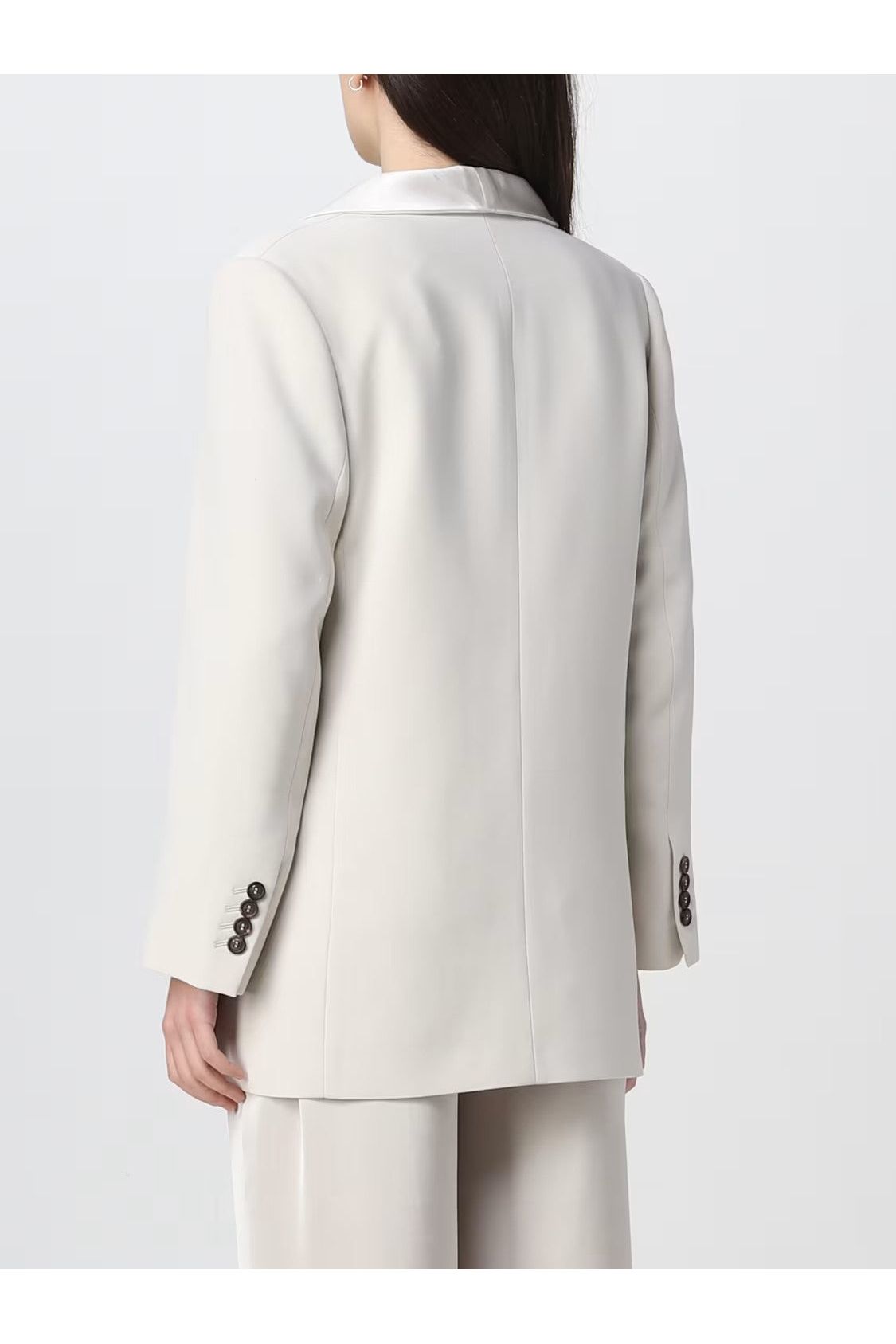Women's Off White Double Breasted Blazer