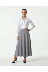 Women's Grey A Line Skirt