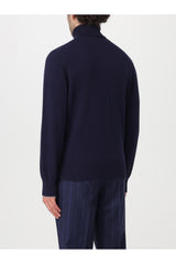 Men's Navy Cashmere Turtleneck Sweater