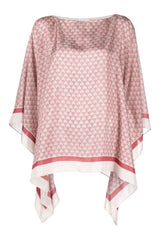 Women's Red Silk Oversized Shirt