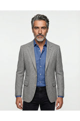 Brunello Cucinelli Men's Grey Wool Blend Blazer