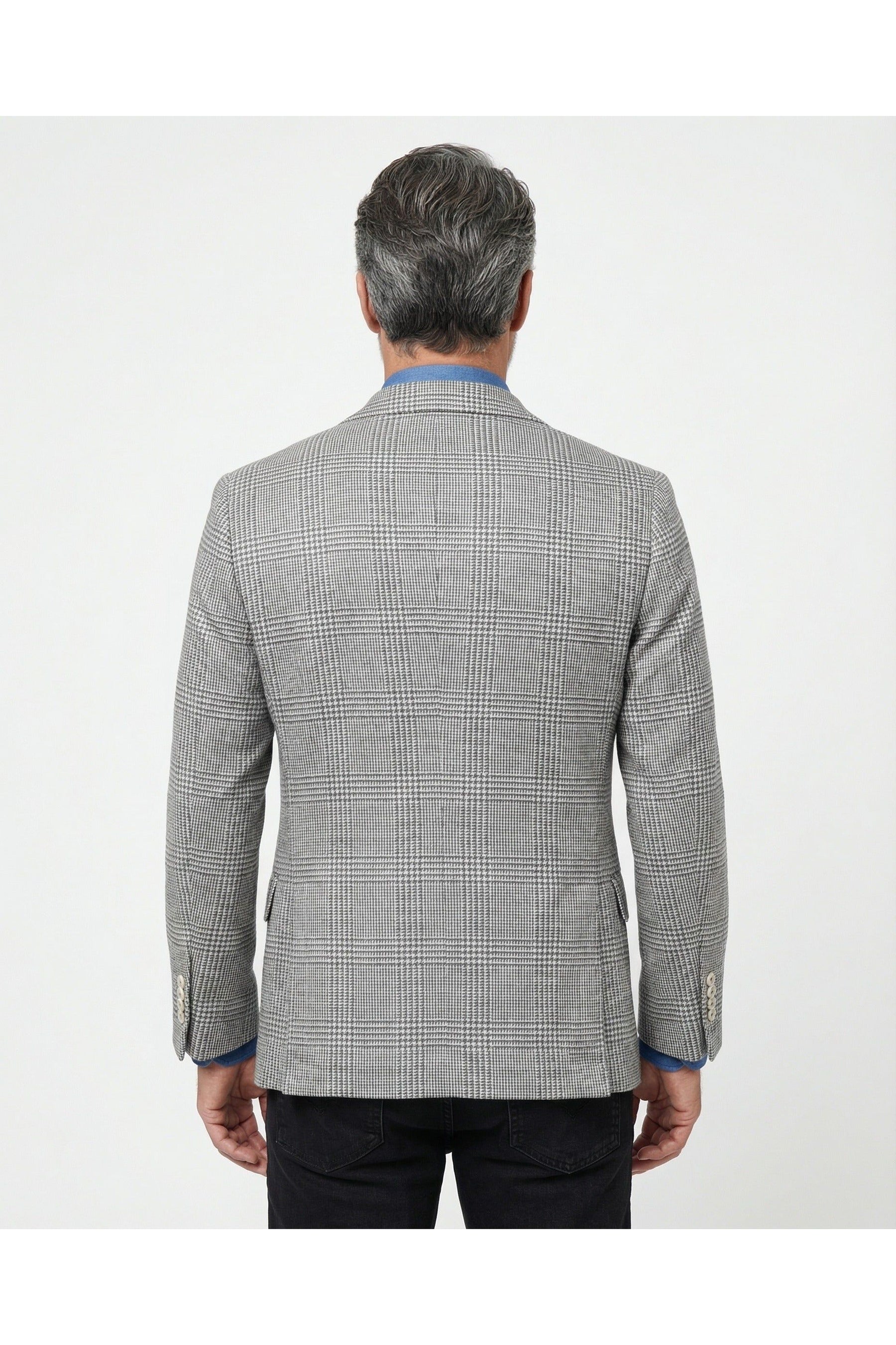 Brunello Cucinelli Men's Grey Wool Blend Blazer