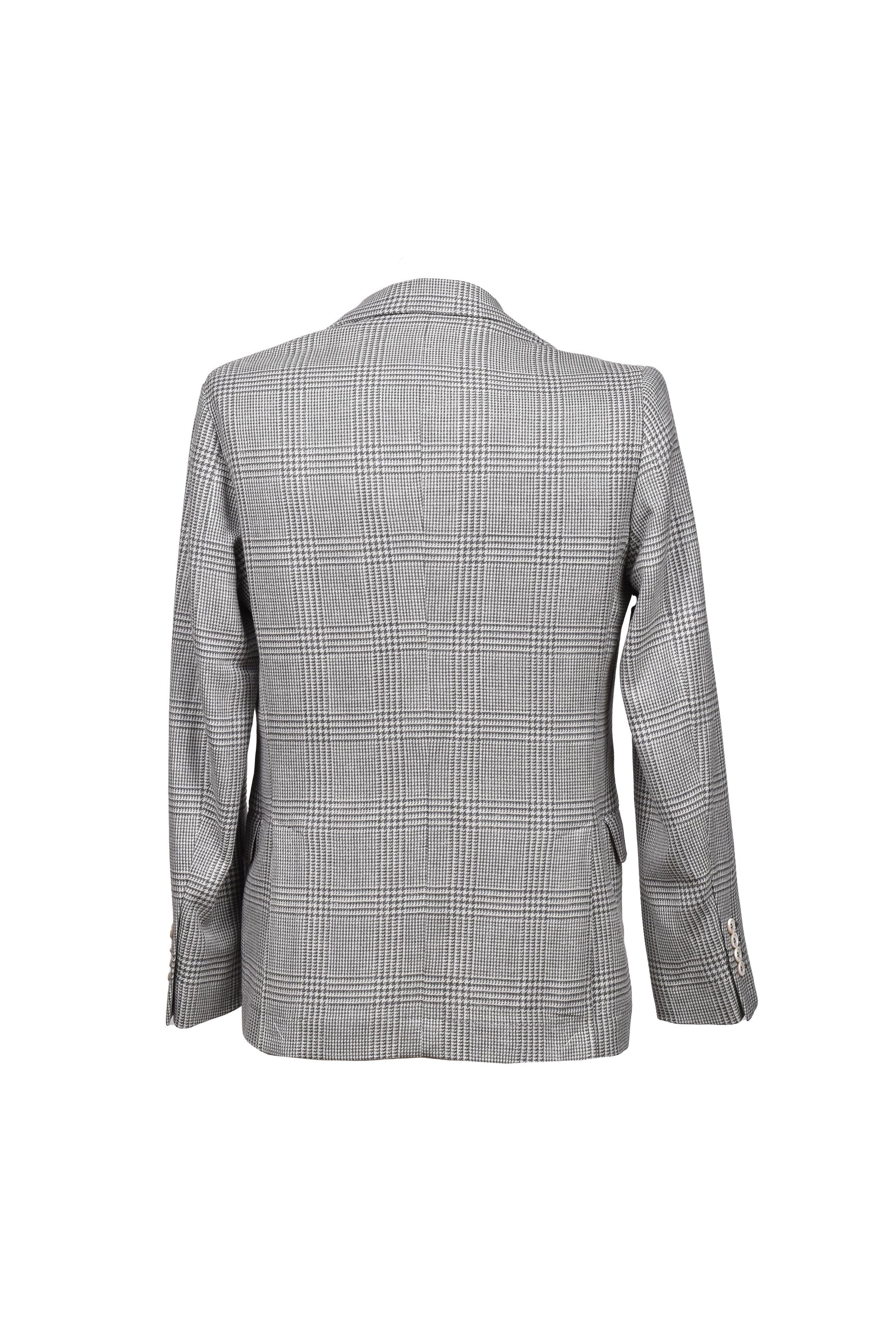 Brunello Cucinelli Men's Grey Wool Blend Blazer