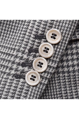 Brunello Cucinelli Men's Grey Wool Blend Blazer