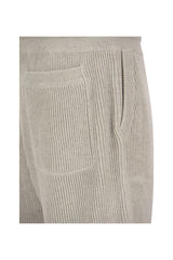 Men's Light Grey Ribbed Trousers