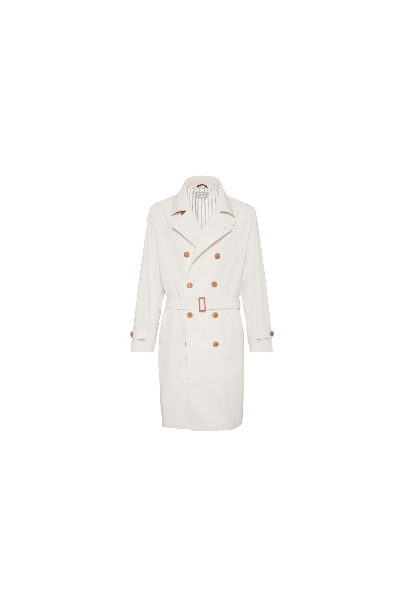 Brunello Cucinelli Men's Ivory Double Breasted Jacket