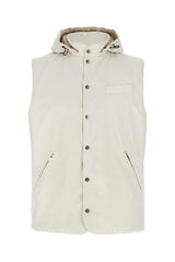 Men's Off White Hooded Jacket
