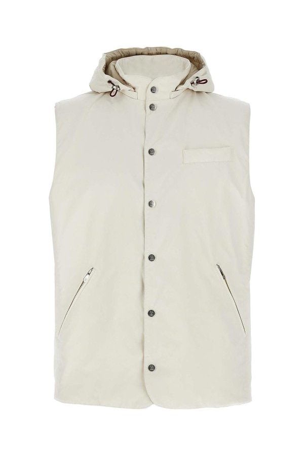 Men's Off White Hooded Jacket