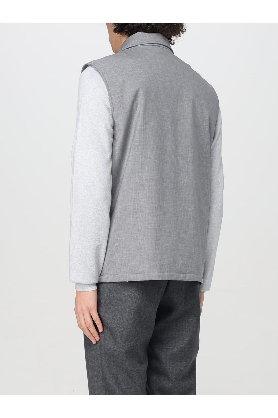 Brunello Cucinelli Men's Light Grey Wool Jacket
