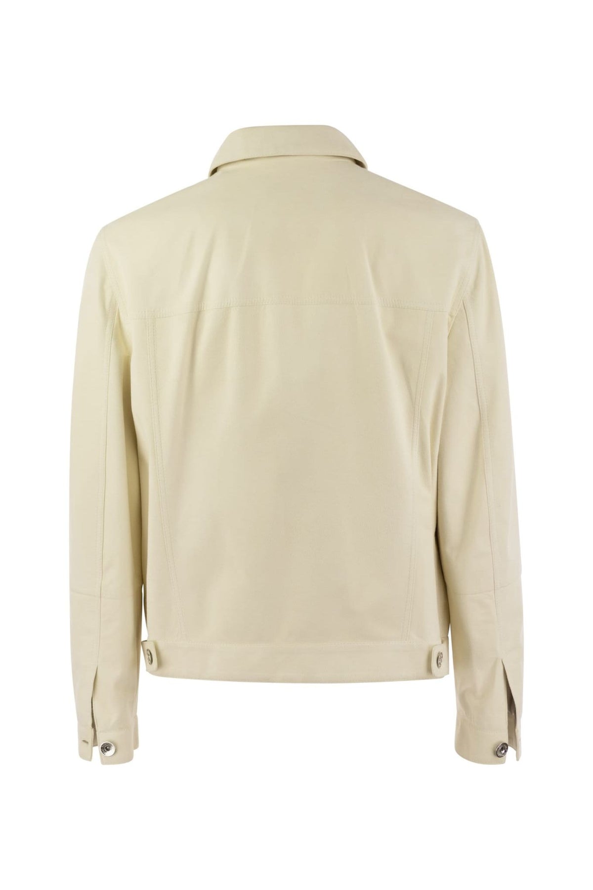 Men's Cream Tailored Cotton Jacket
