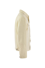 Men's Cream Tailored Cotton Jacket
