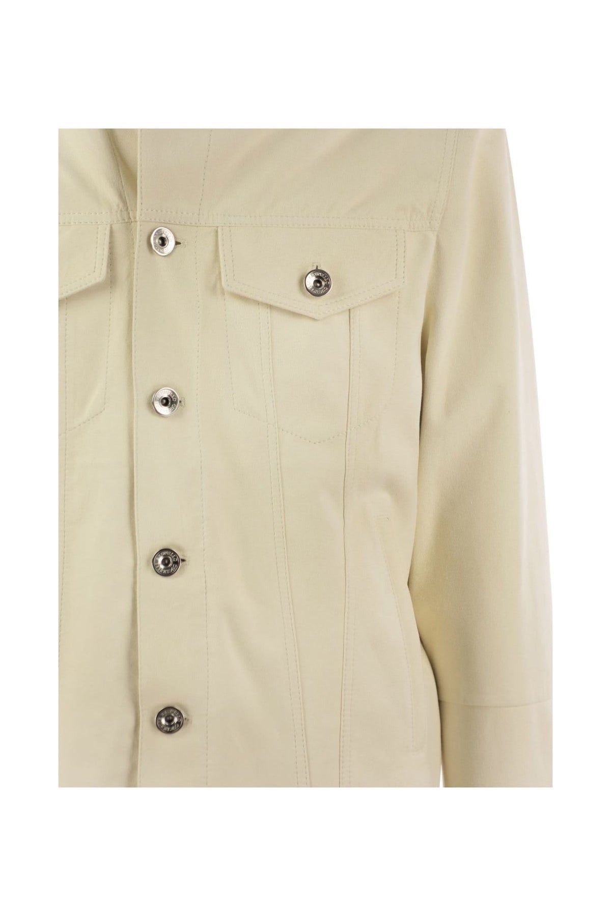 Men's Cream Tailored Cotton Jacket