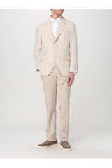 Men's Light Beige Linen Blazer