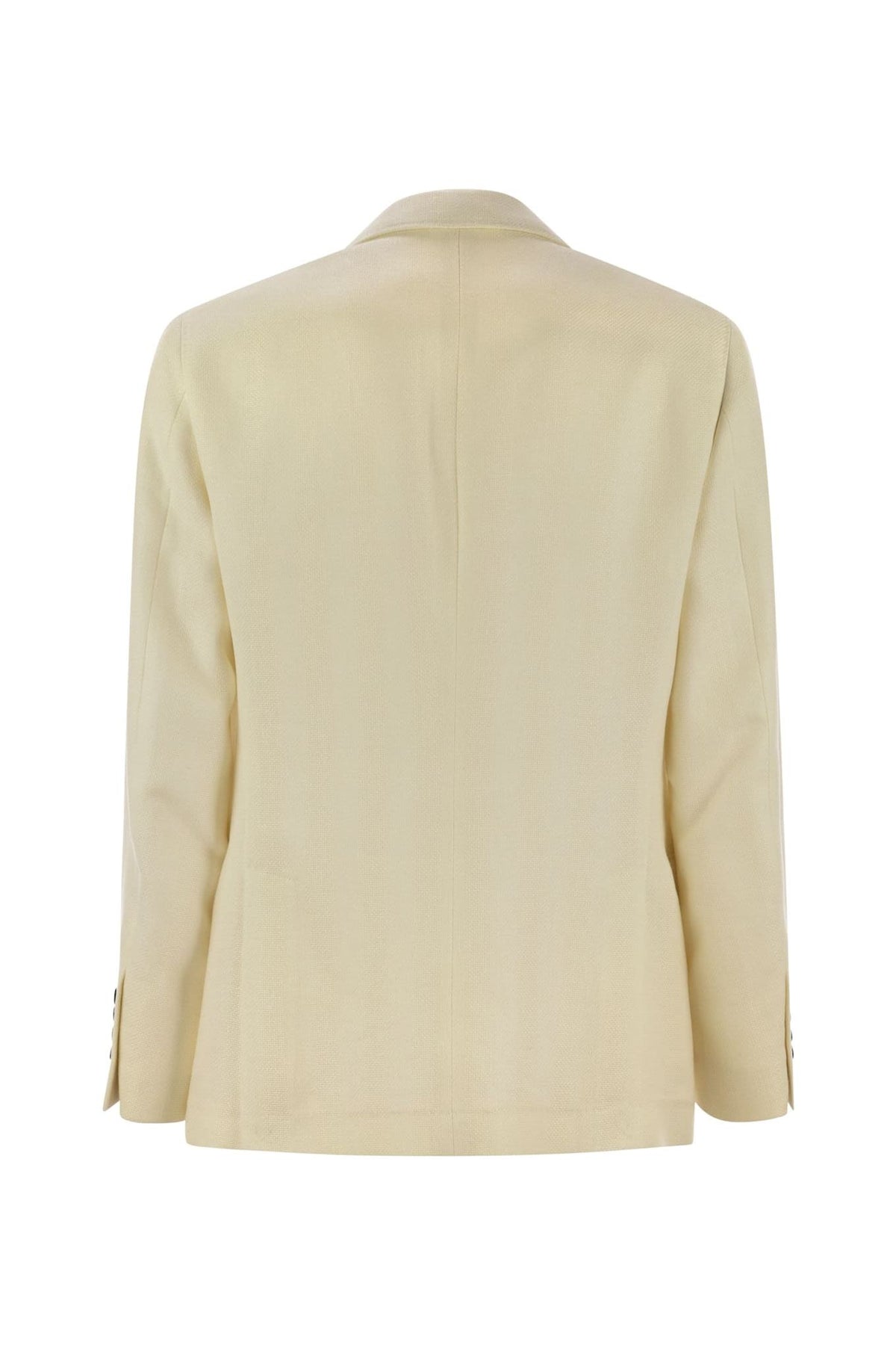 Men's Cream Linen Wool Blazer