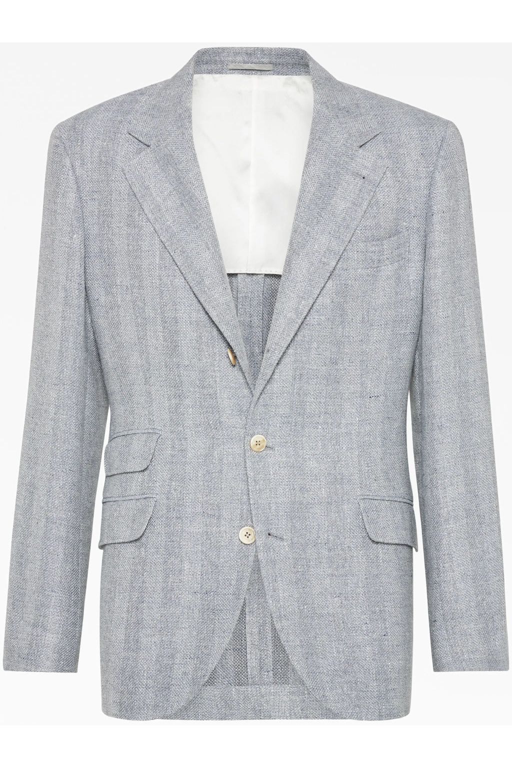 Men's Light Grey Wool Linen Blazer