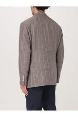 Men's Brown Wool Linen Blazer