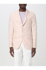 Men's Light Pink Wool Linen Blazer