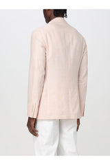 Men's Light Pink Wool Linen Blazer