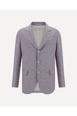 Men's Lavender Wool Linen Blazer