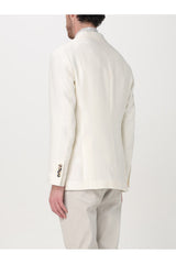 Men's Off White Linen Wool Blazer