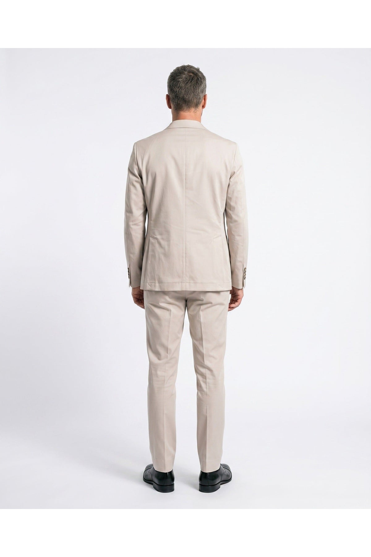 Men's Beige Silk Tailored Suit