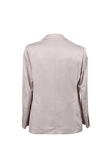 Men's Beige Silk Tailored Suit
