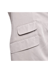 Men's Beige Silk Tailored Suit