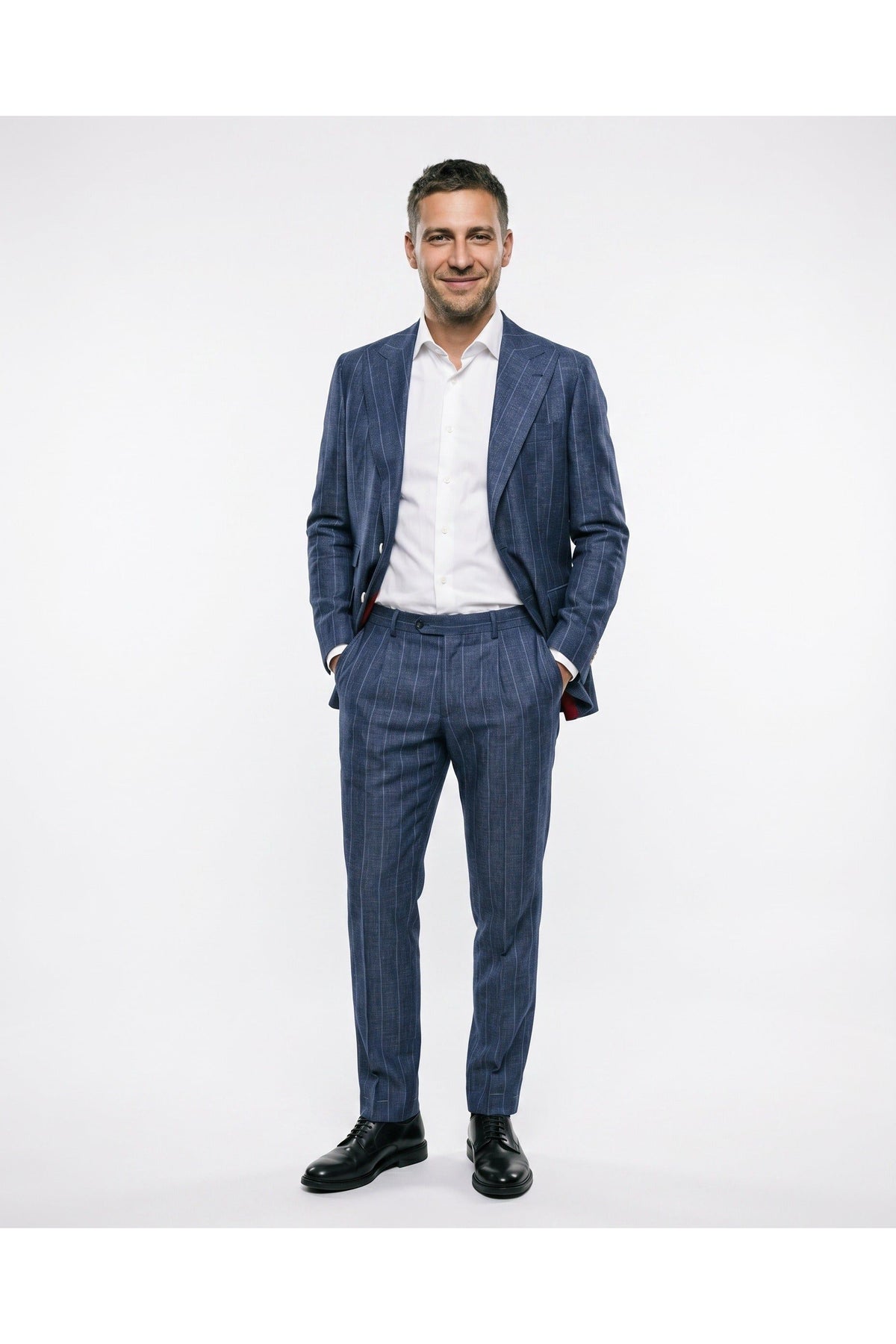 Men's Blue Virgin Wool Suit